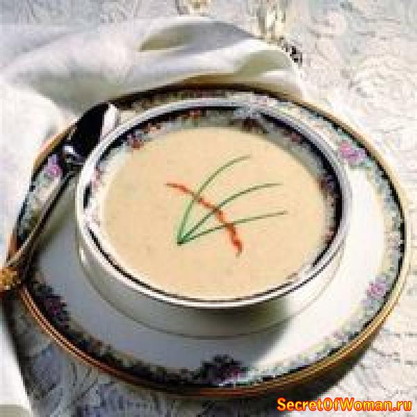 Суп – пюре из креветок с грибами