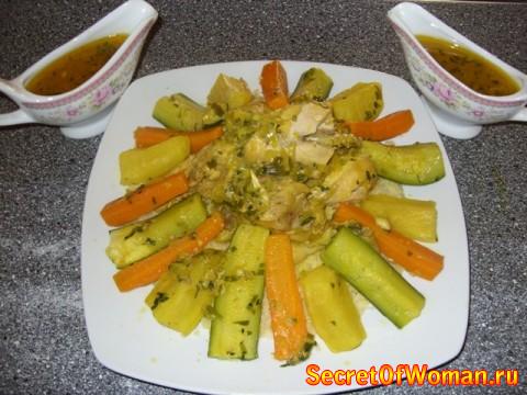Кус - кус с курицей и овощами (фото)