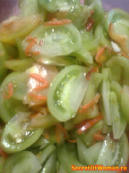 Салат из зеленых помидор