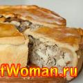 Пирог с сыром и ветчиной «Пятиминутка»